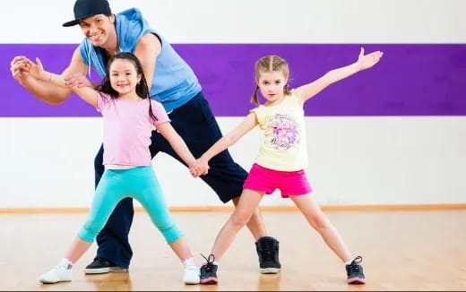 a group of people dancing