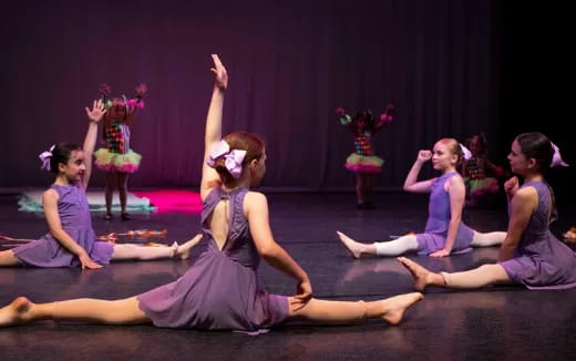 a group of women dancing
