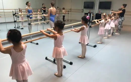 a group of children in a room