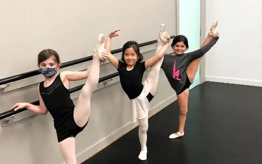 a group of women dancing