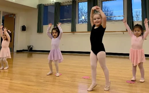 a group of girls dancing