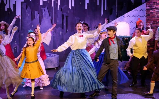 a group of people dancing