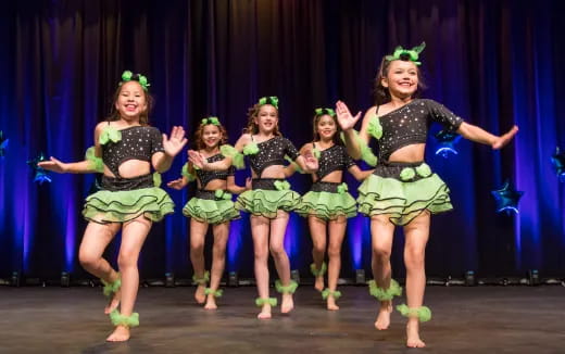 a group of women dancing