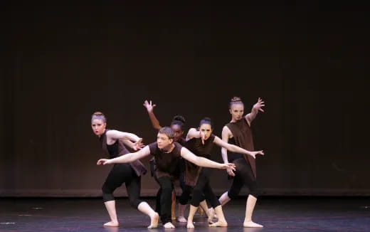 a group of people dancing