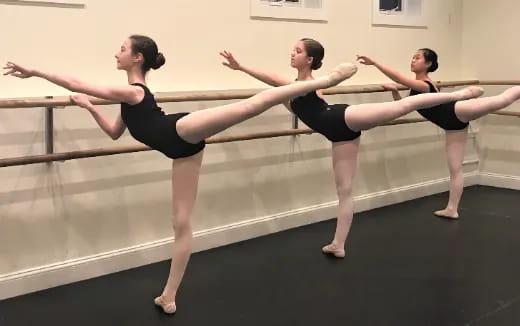 a group of women exercising