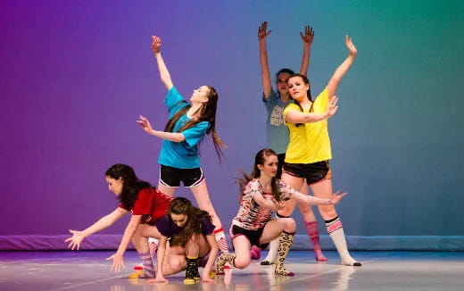 a group of women dancing