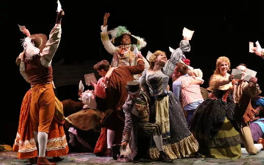 a group of people dancing