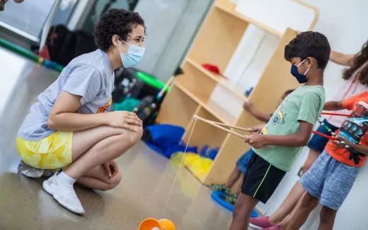 a few people working on a project