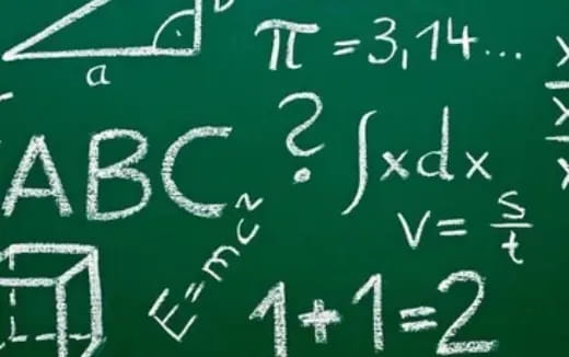 a green chalkboard with white writing