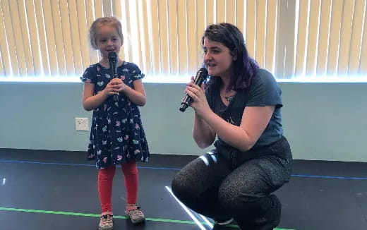 a person and a child