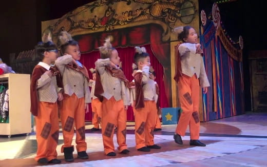 a group of people on a stage