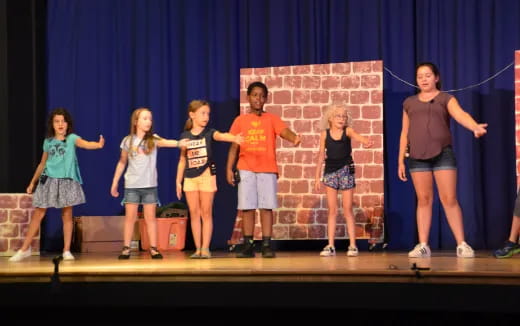 a group of people on a stage