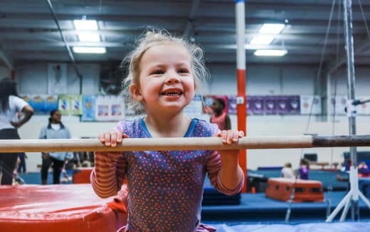 a girl in a gym