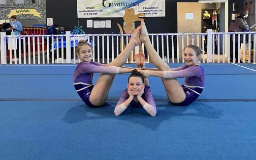a group of women in a pool