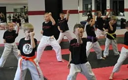 a group of people dancing