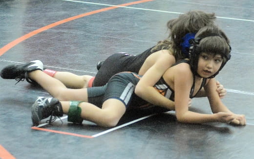 a woman lying on the ground