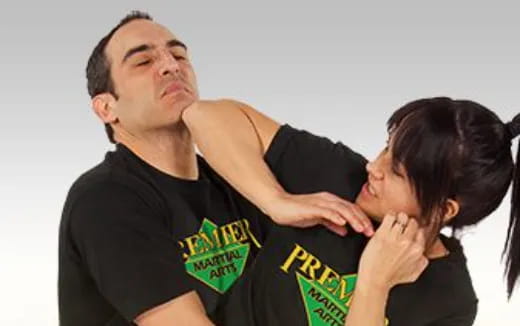 a man holding a woman