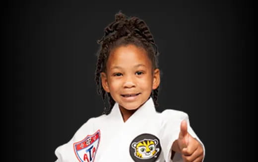 a girl with curly hair