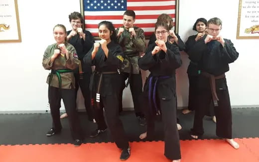 a group of people in military uniforms