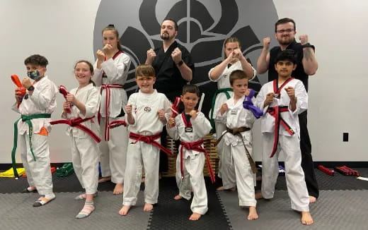 a group of people wearing clothing