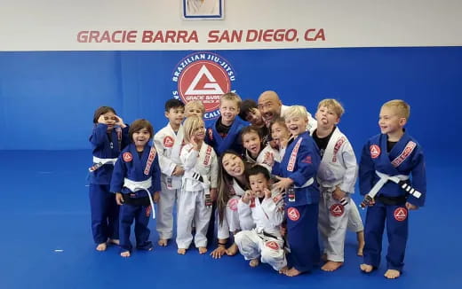 a group of people posing for a photo