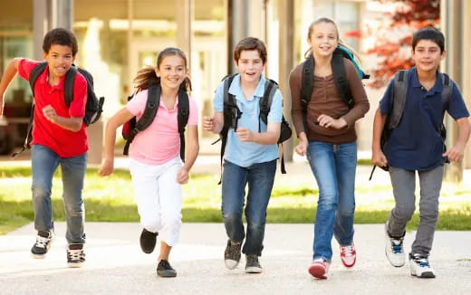 a group of people walking