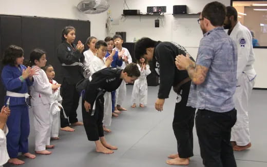 a group of people dancing