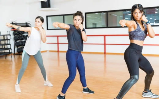 a group of people dancing