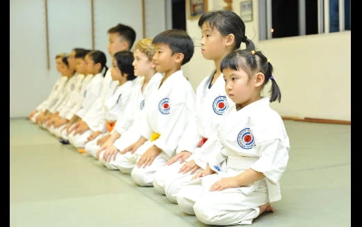 a group of children in uniform