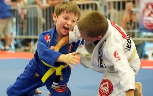 a group of boys playing football