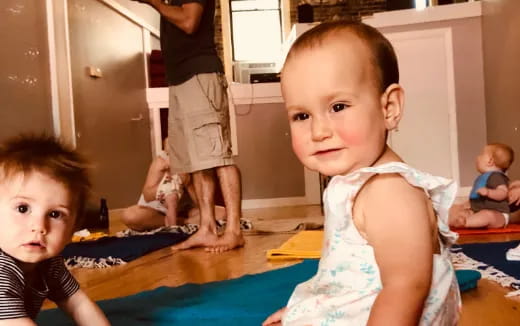 a couple of young boys