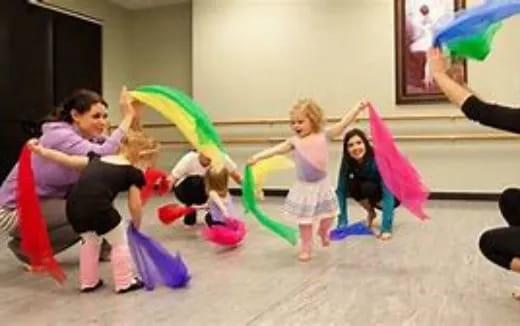 a group of people dancing