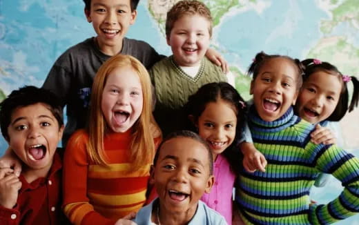 a group of people posing for a photo