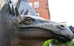 a statue of a dinosaur