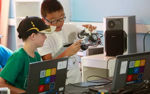 a man and a woman in a lab