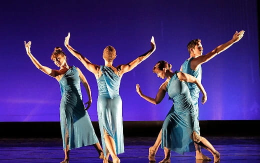 a group of people dancing