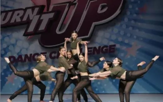 a group of people dancing