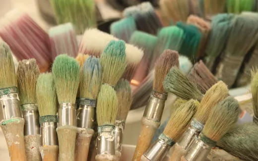 a group of brushes