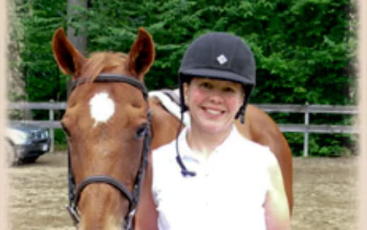 a person with a horse