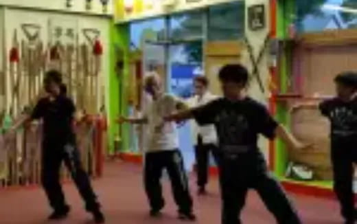 a group of people dancing