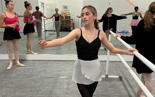 a group of people exercising