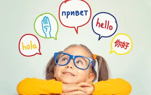 a child wearing glasses