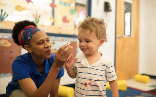 a person and a child