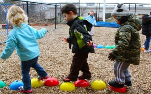 kids playing with balls