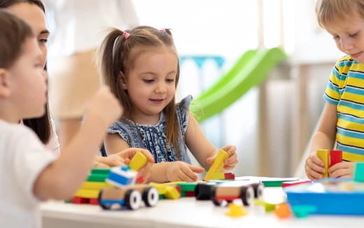 children playing with toys