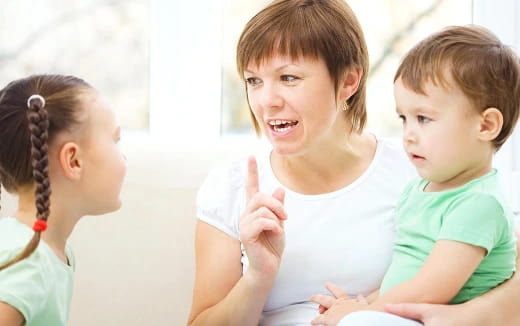 a group of children smiling