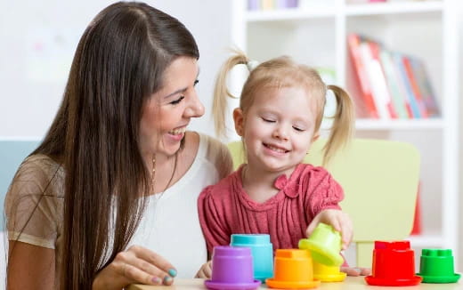 a person and a child