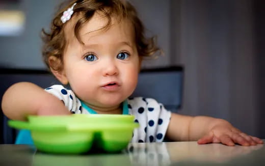 a baby with a pacifier