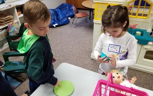 kids playing with toys