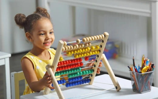 a young girl painting